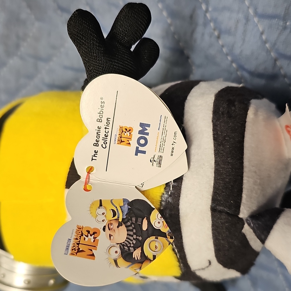 Ty Beanie Babies Despicable Me 3 Tom minion jail bird - Picture 4 of 8